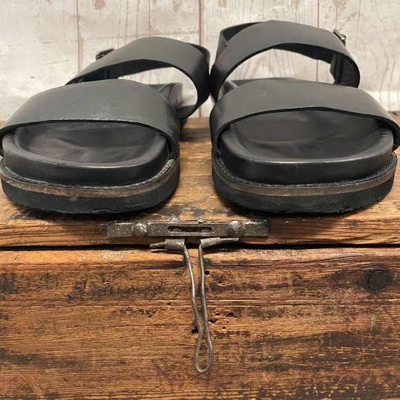 Walk London Jackson Leather Strap Sandals - Picture 3 of 9